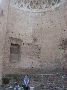 This is where the 40 ft statue of Constantine stood in 308 AD and where I stood in April 2011 A